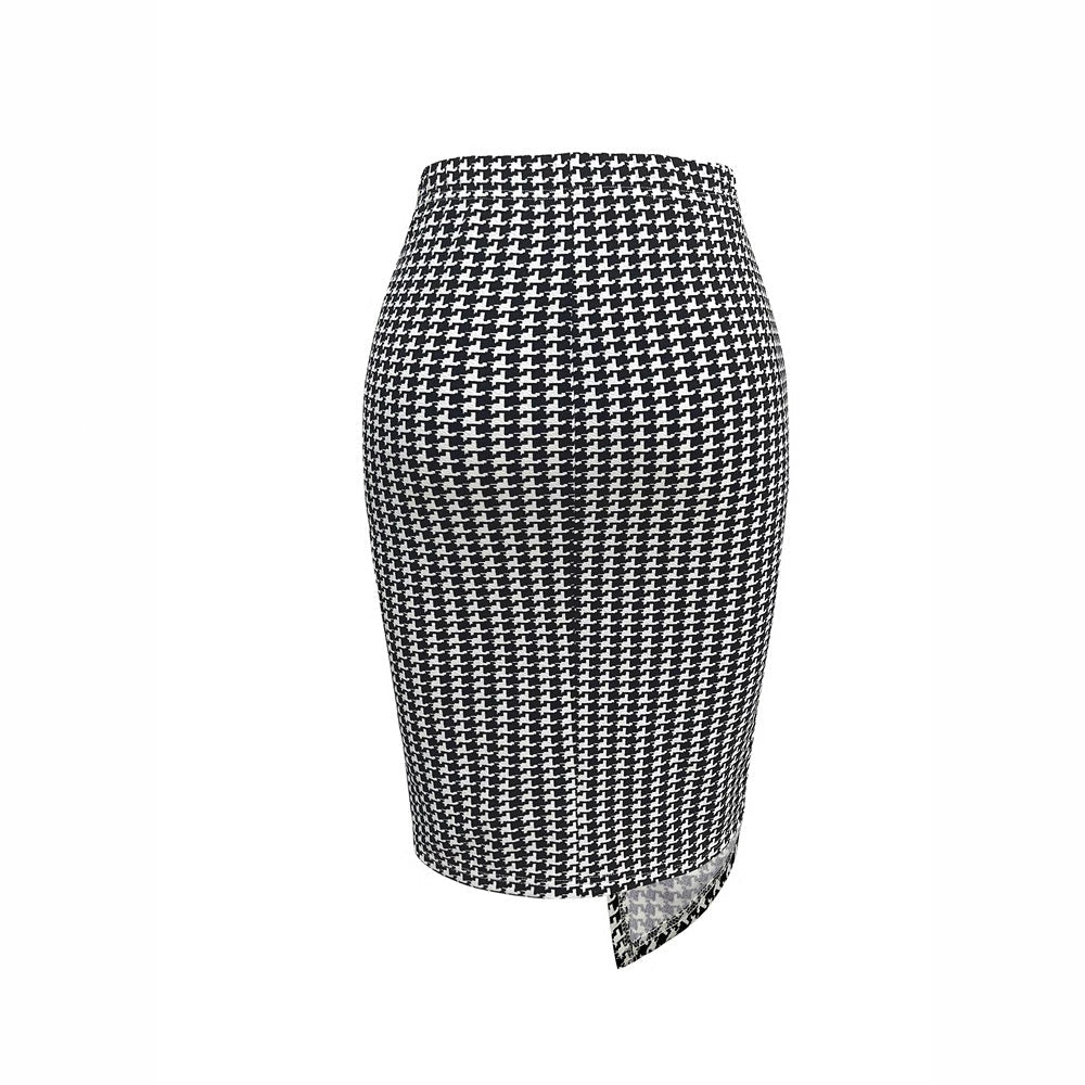 Kjol Dam Wrap Asymmetrisk Design i Högkvalitativt Andningsbart Tyg-5