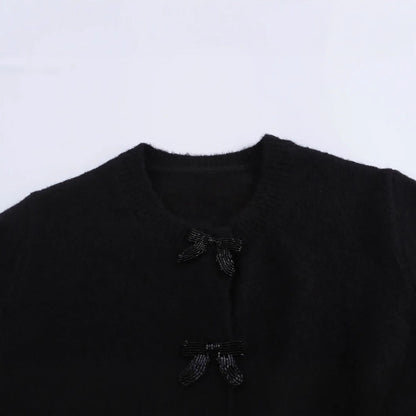 Kvinnors Cardigan Elegant Mjuk Material 3