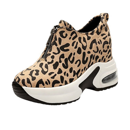 Kvinnliga Chunky Sneakers Trendig Design Högkvalitativt Tyg 6