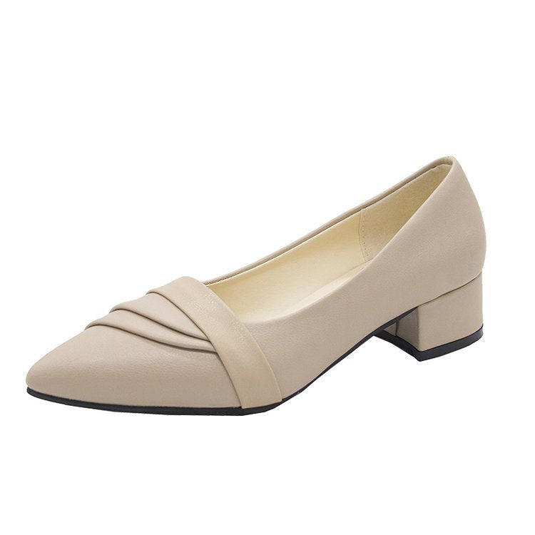 Damen Pumps mit Blockabsatz aus Synthetikleder – Elegante Wickeldesign Schuhe für Büro und Freizeit 7