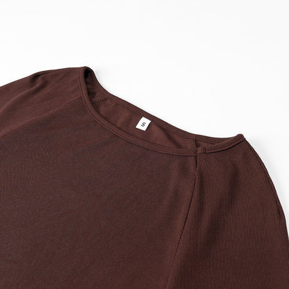 Kvinnors Lång Klänning Rüsch Detaljer Andningsbart Tyg 3