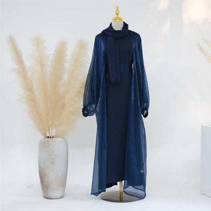 Variant image for Dam Cardigan Puffärmar Polyester Elegant Stil-16