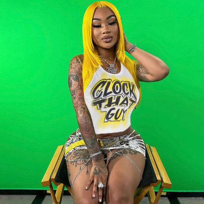 Dam T-shirt Avslappnad Snitt Grafisk Utskrift Bomull-4