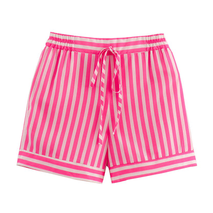 Variant image for Herr Färgblockering Skjorta och Shorts Set Avslappnad Bomull-4