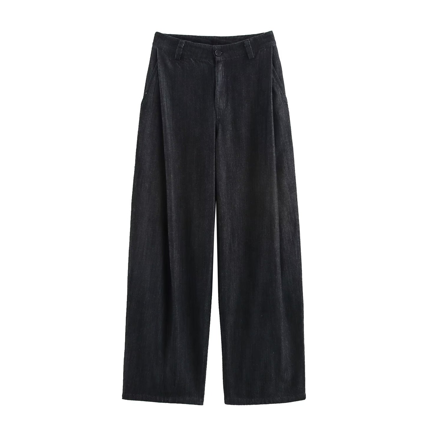 Damjacka Denim Polyester Regelbundna Ärmar-4