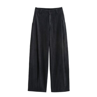 Damjacka Denim Polyester Regelbundna Ärmar-4