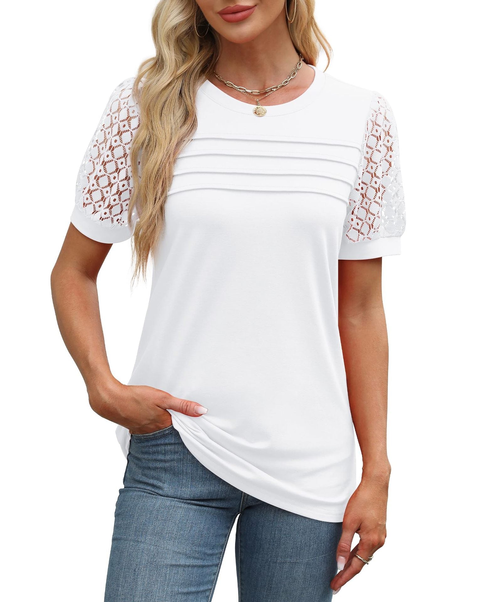 Variant image for Dam T-shirt Löst Sittande Kortärmad 100% Bomull-21