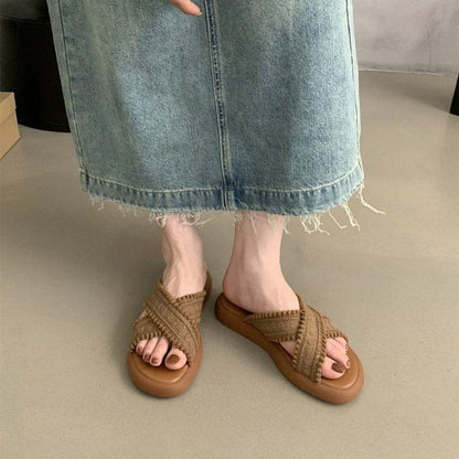 Dam Sandaler Tåavskiljare Trendig Design Hållbara Material-5