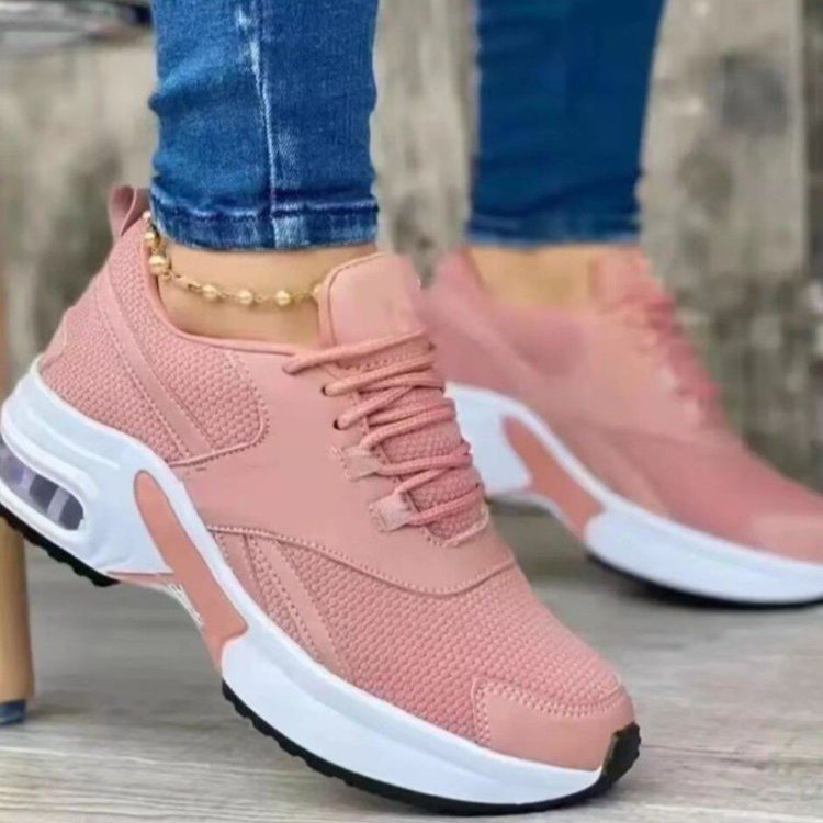 Kvinnor Sneakers Sportiga Mesh Övre Material Dämpande Sula 3