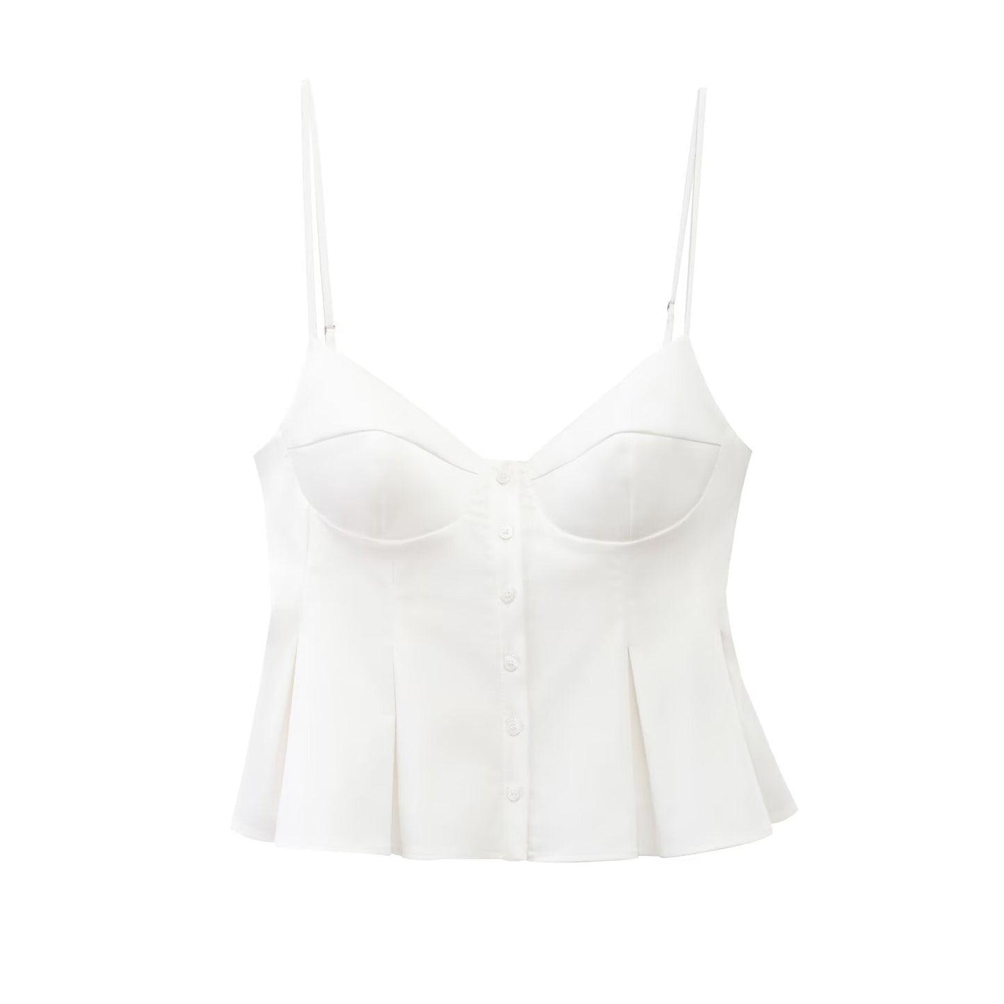 Dam Cami Top Kort Ärmar Polyester Satin-4