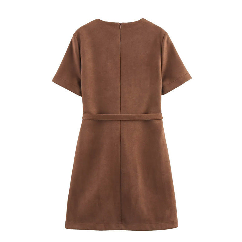 Dam A-Line Midi Klänning Mönstrad För Sommarfest Och Bröllop-3