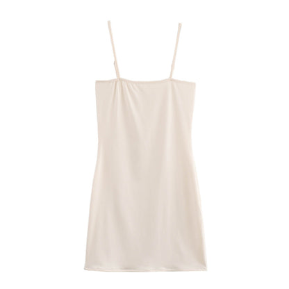 Dam Klänning A-Line V-Neck Polyester Fina Dam Klänningar-4