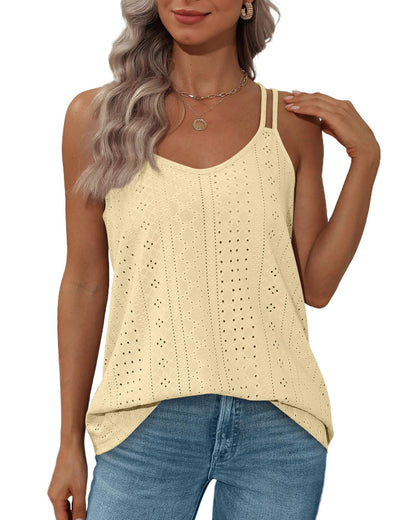 Variant image for Dam Tank Top Ärmlös Rund Krage Polyester Lätt-31