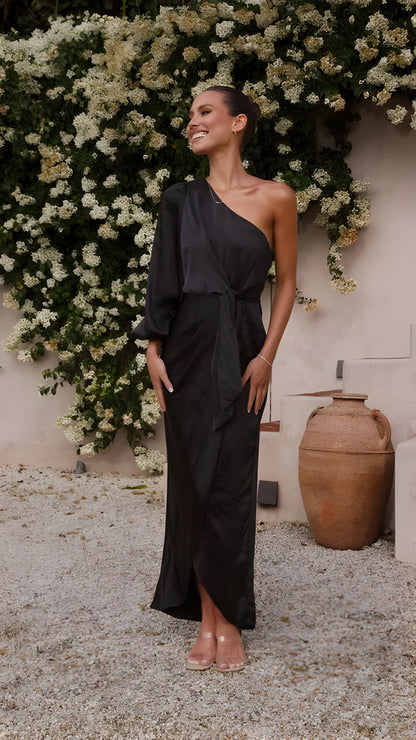 Variant image for Dam Maxiklänning Flödande Satin Elegant Sommar-1