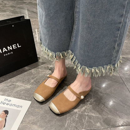 Elegant Slingback Pantolett för Damer – Ergonomisk Fotbädd, Halkfri Sula, Syntetiskt Material, Storlek 36-41 8