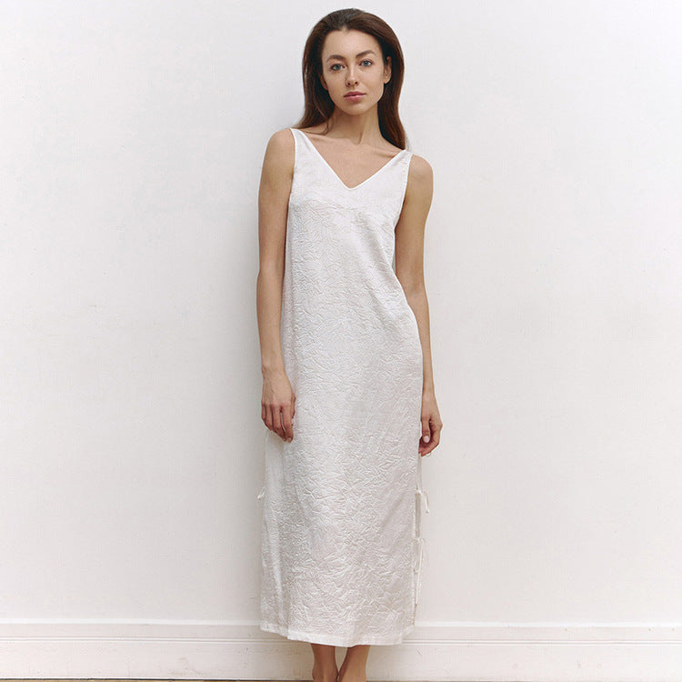 Dam Byxdress Löst Snitt Polyester för Avslappnad Stil-4