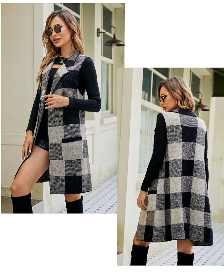 Herr Västsärmlös Karo Jacquard Akryl-3