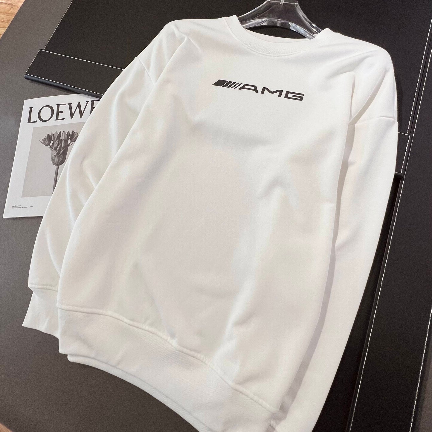 Herr Tröja Rund Halsringning Löst Monterad 100% Bomull-1