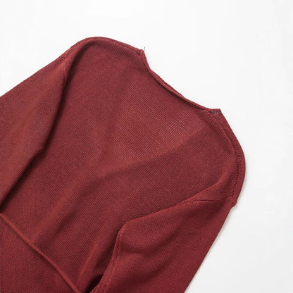 Kvinnors V-Neck Cardigan i Andningsbar Bomullsblandning med Knappar – Elegant och Bekväm Passform, Finns i Flera Färger 3