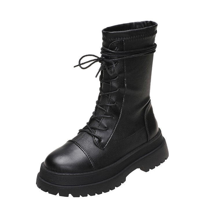 Dam Stövlar Hög Axel Syntetiskt Läder Slip-resistent Sula 5