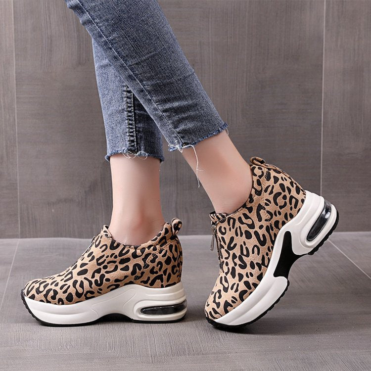 Kvinnliga Chunky Sneakers Trendig Design Högkvalitativt Tyg 5