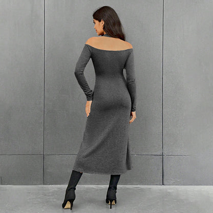 Kvinnors Midi Kjol A-Line 100% Polyester Enfärgad-3