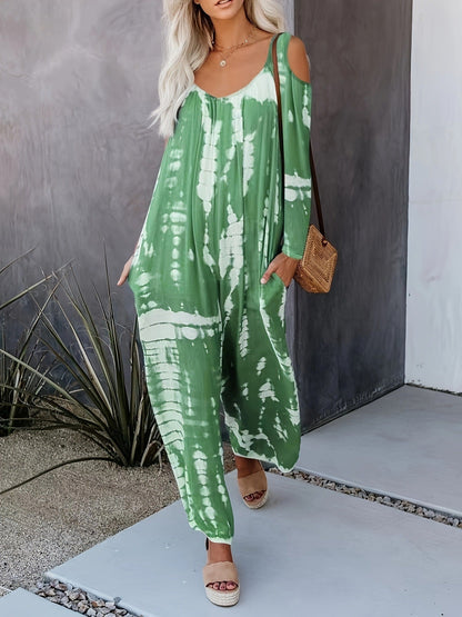 Variant image for Dam Jumpsuit Långärmad Löst Snitt Polyester Hög Midja Casual-49