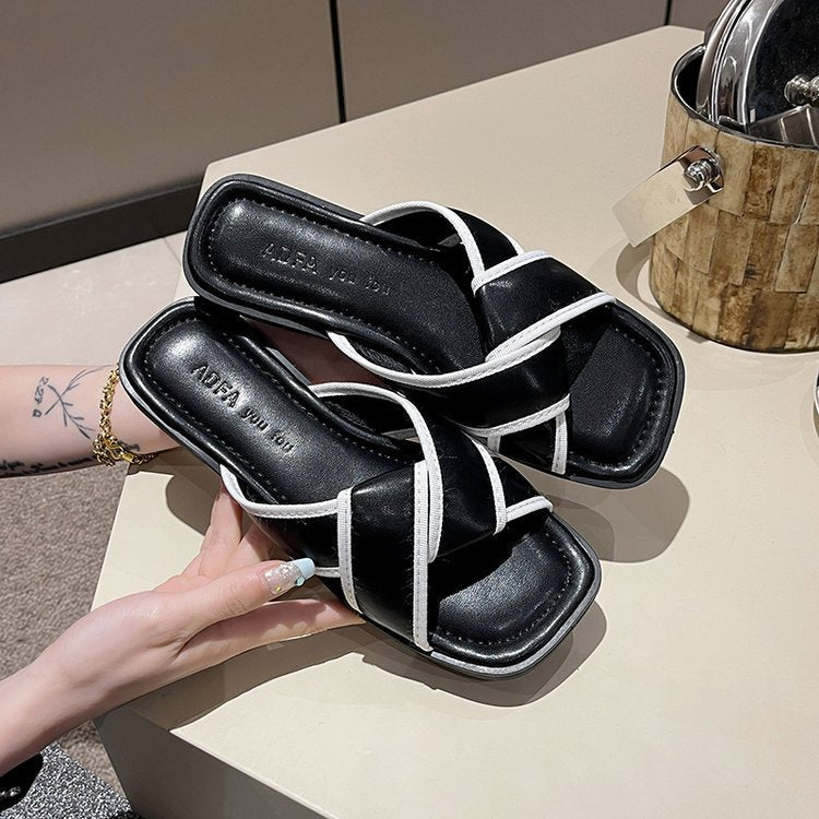 Kvinnors Öppna Sandaler Modern Design Syntetiskt Läder 4