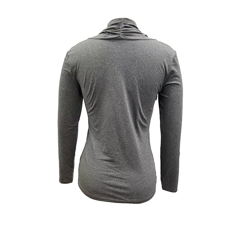 Långärmad T-Shirt Dam Leopardmönster 100% Bomull-4