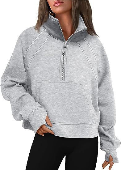 Variant image for Fleecetröja Dam Kort Ståkrage Slim Fit Polyester-1