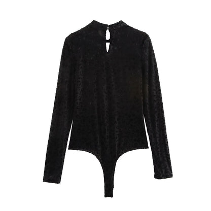 Dam Jumpsuit Blommig Långärmad Polyester-2