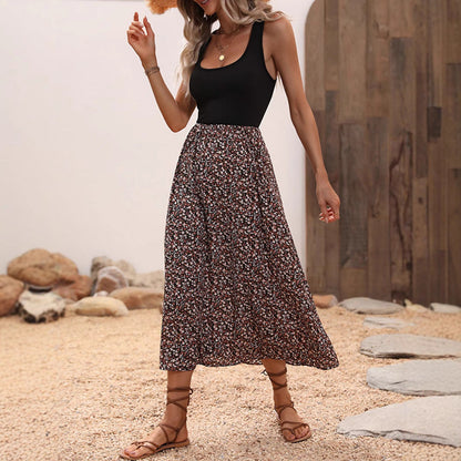 Dam Klänning A-Linje Färgblockerande Polyester-2