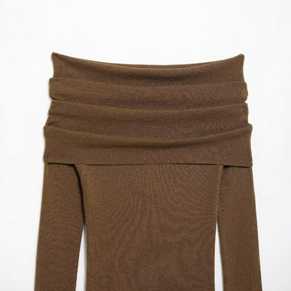 Dam Tröja Långärmad Klassisk Bomull-4