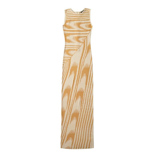 Damklänning Bodycon Jacquard Lång Ärmlös-1