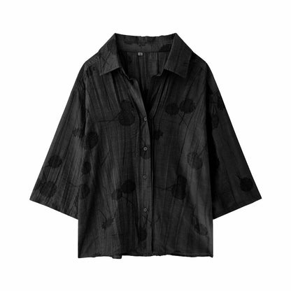 Dam Topp och Byxor Jacquard Avslappnad Stil-1