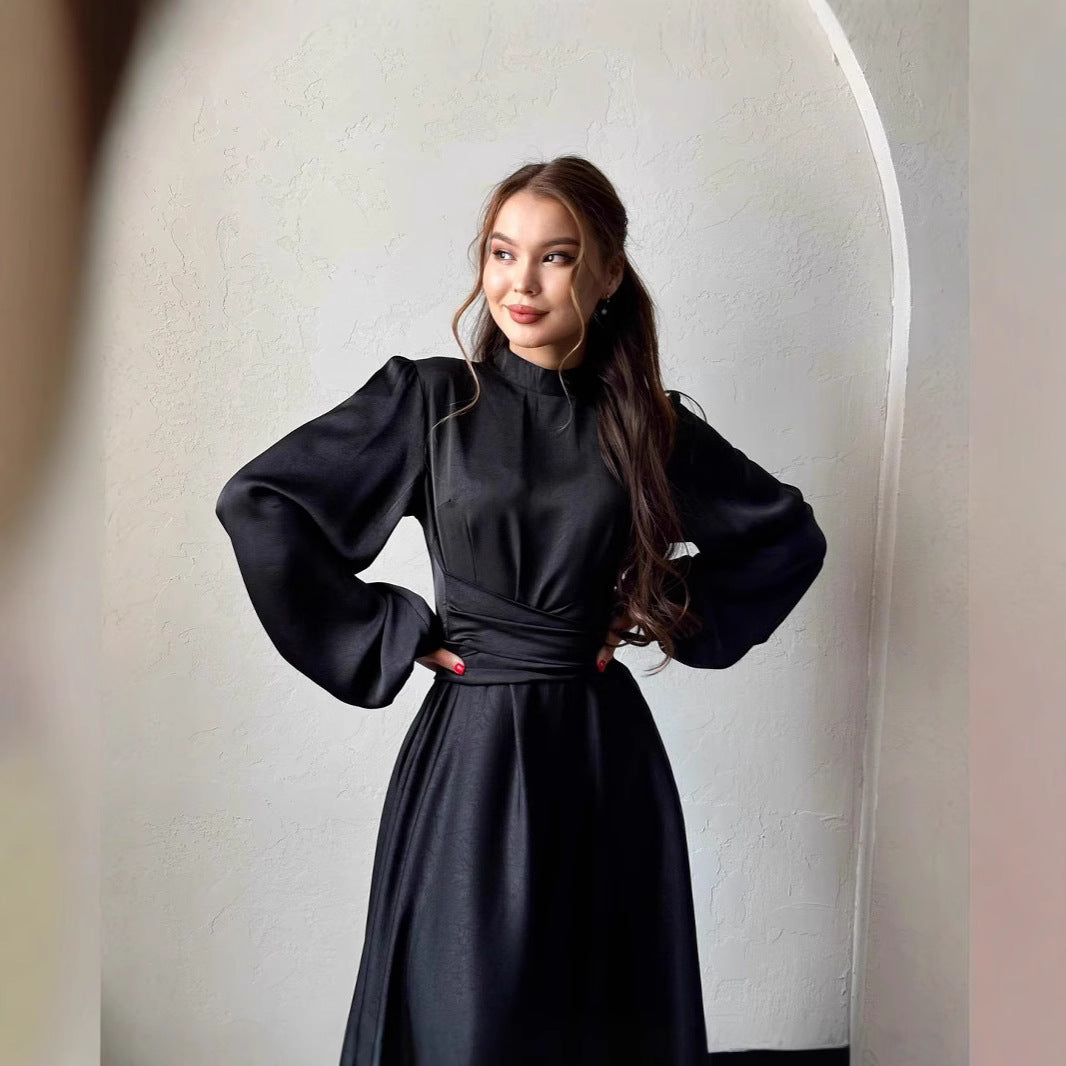 Damklänning Överdimensionerad med Långa Ärmar i Högkvalitativt Tyg-3