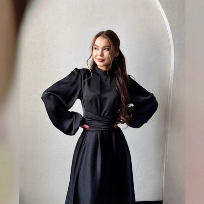 Damklänning Överdimensionerad med Långa Ärmar i Högkvalitativt Tyg-3