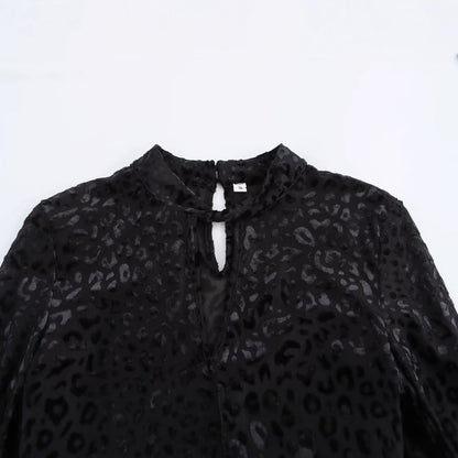 Dam Jumpsuit Blommig Långärmad Polyester-3