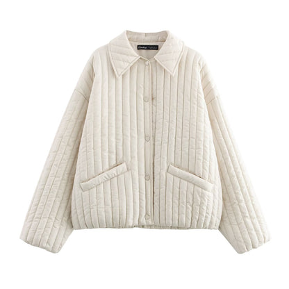 Damjacka Bomberjacka Mjuk Bomull Med Dragkedja-1