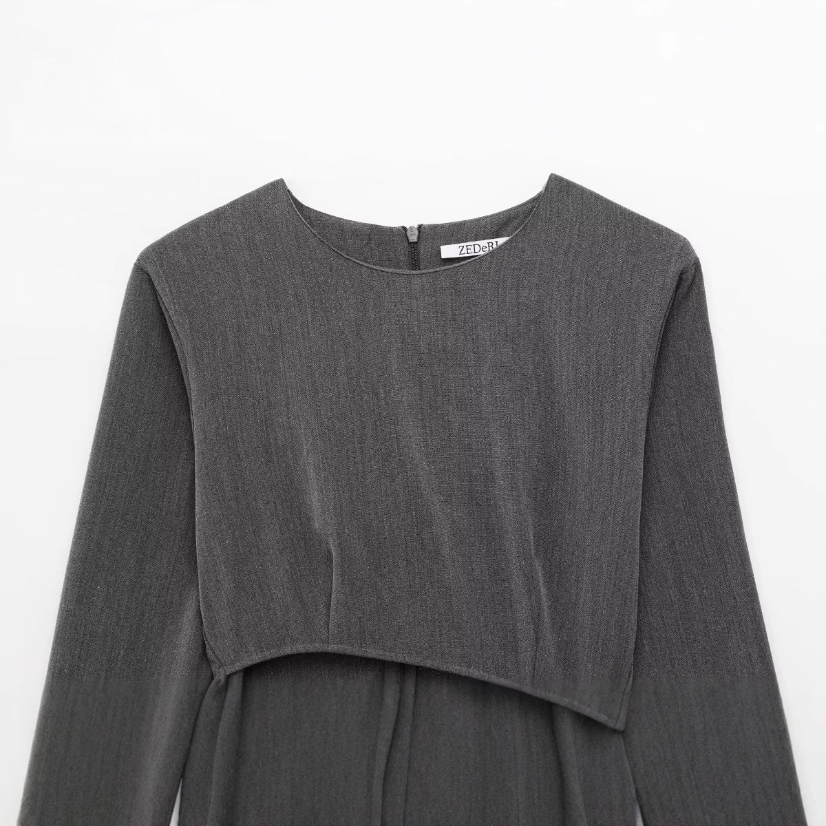 Dam Bodycon Klänning Monokrom Patchwork Polyester Kortärmad-2