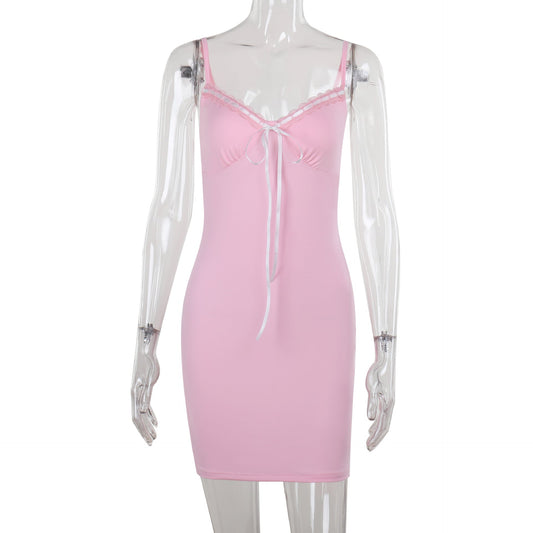 Kvinnors Nattklänning med Spaghettirem och Transparent Design – Mjuk och Flödande Tyg, Perfekt för Romantiska Kvällar 1