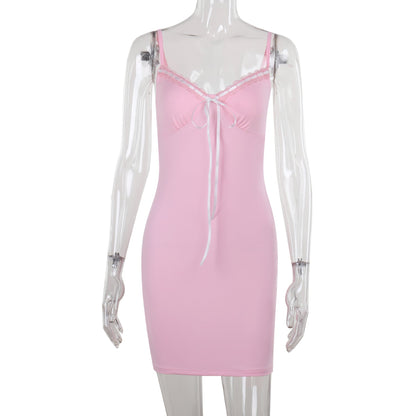 Kvinnors Nattklänning med Spaghettirem och Transparent Design – Mjuk och Flödande Tyg, Perfekt för Romantiska Kvällar 7