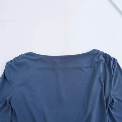 Dam Bodysuit Långärmad Modern Design Elastisk 3