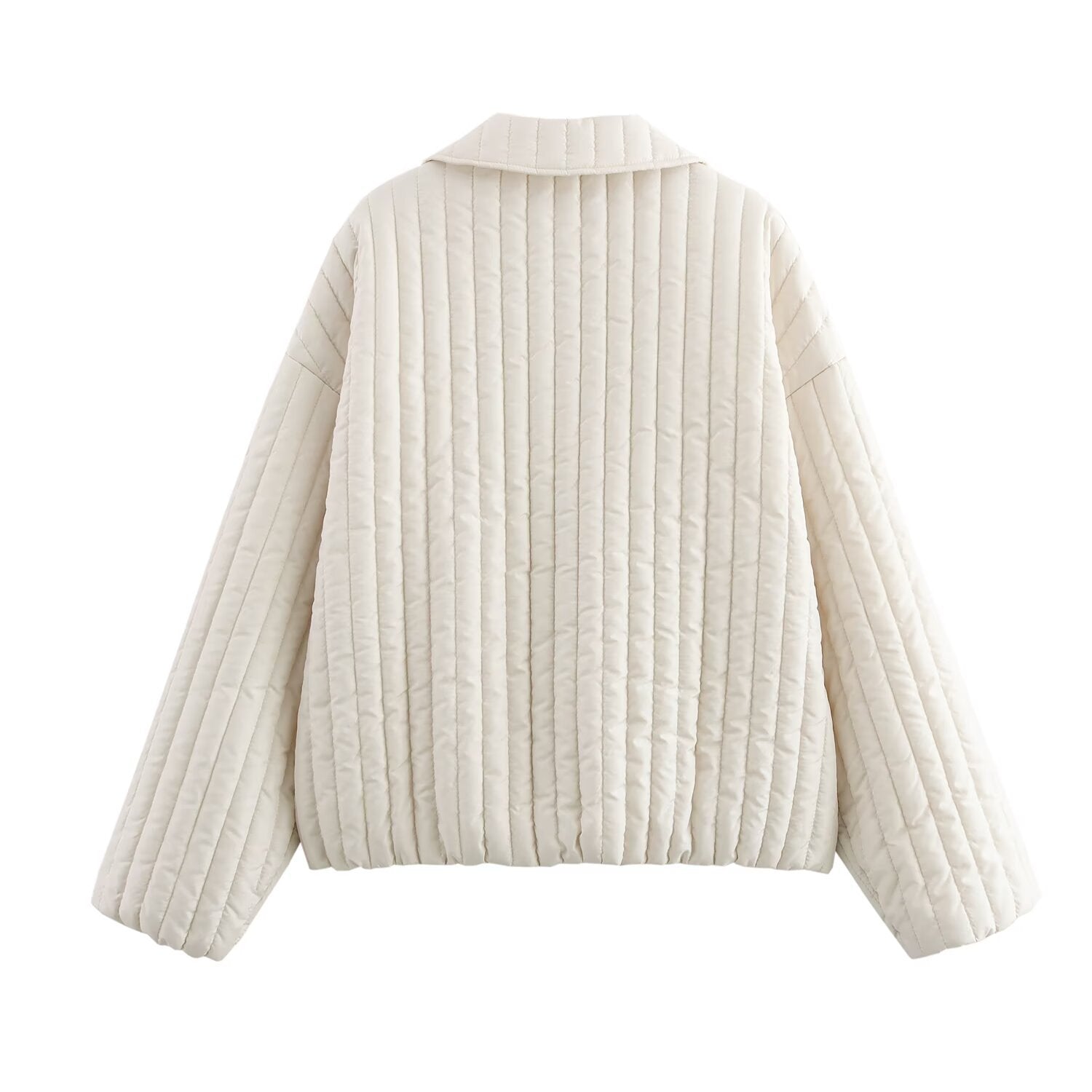 Damjacka Bomberjacka Mjuk Bomull Med Dragkedja-3