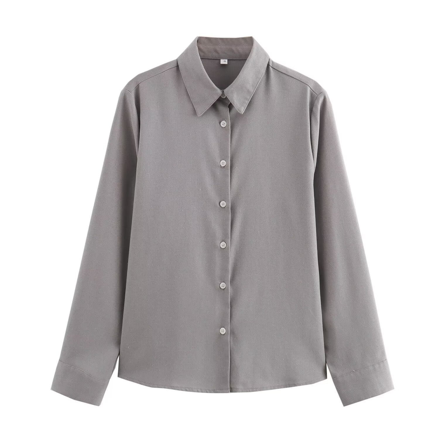 Variant image for Dam Långärmad Skjorta och Byxor Set Monokrom Street Fashion Högkvalitativt Tyg-9