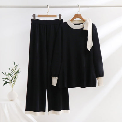 Kvinnors Två-Dels Set Slim-Fit Hög Midja Viskosfiber-1