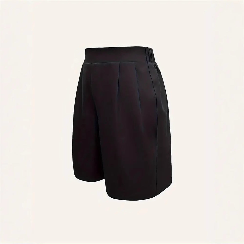 Kvinnor Shorts Hög Midja Chic Andningsbart Tyg 4