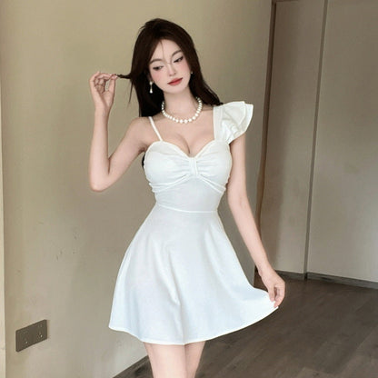 Variant image for Fina Dam Klänningar Axellös Spaghetti Band Kort Polyester-1