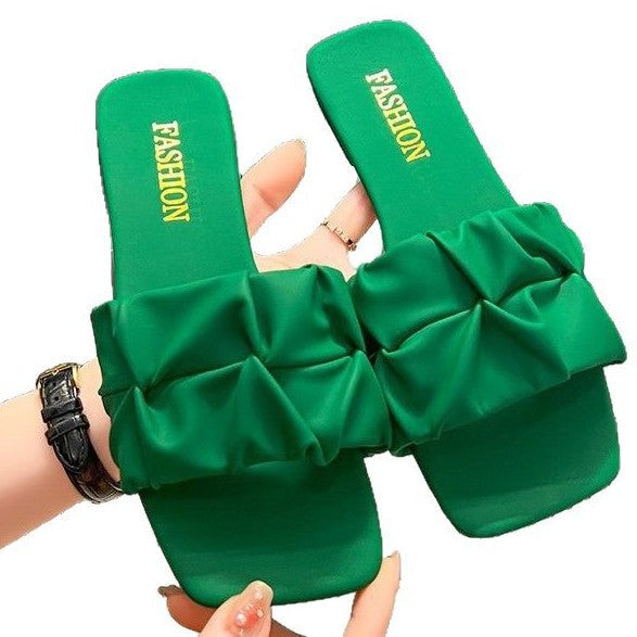 Dam Sandaler Med Dekorativ Vikdesign Ergonomisk Sula 6