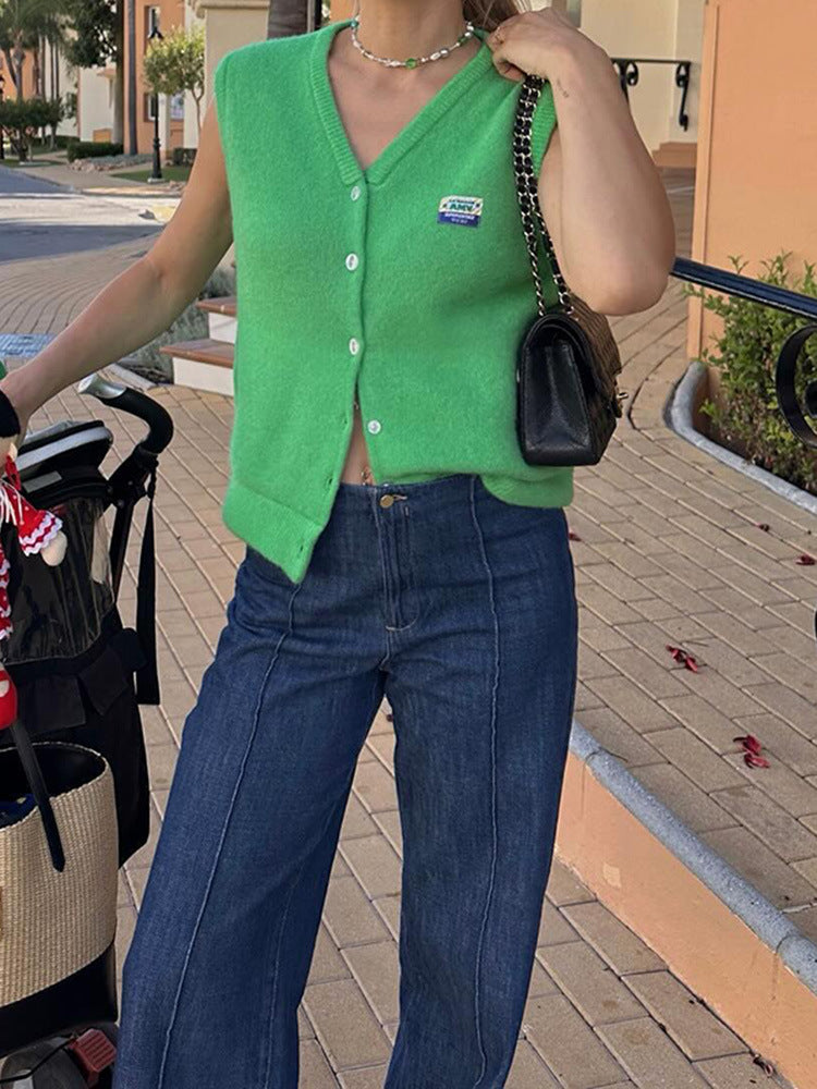 Dam Fleeceväst Klassisk Design Mjuk Fleece med Fickor 6